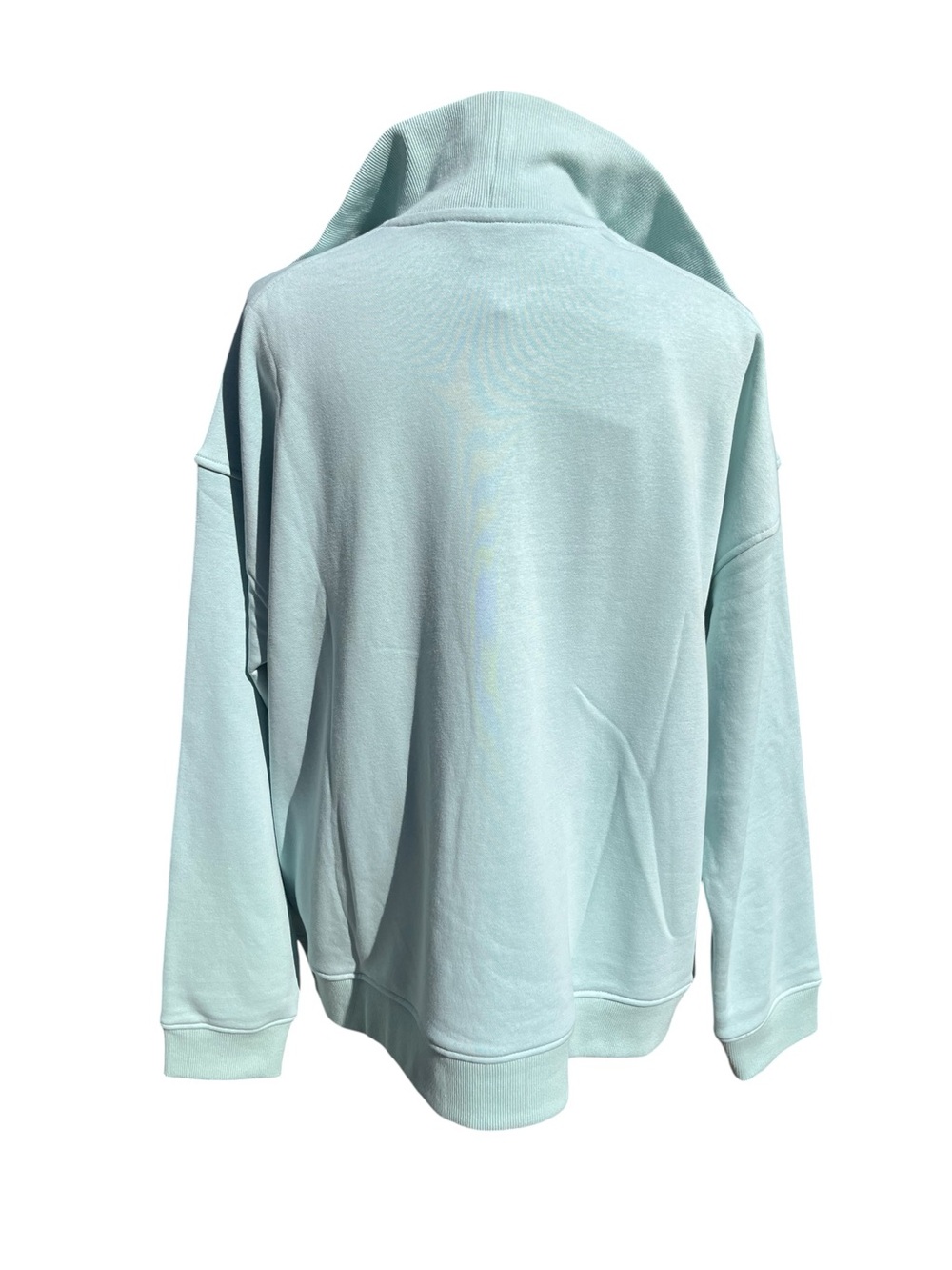 Eddie Bauer Fleece Quarter Zip Pullover Sweatshirt Mint Green XL NWT - Picture 5 of 9